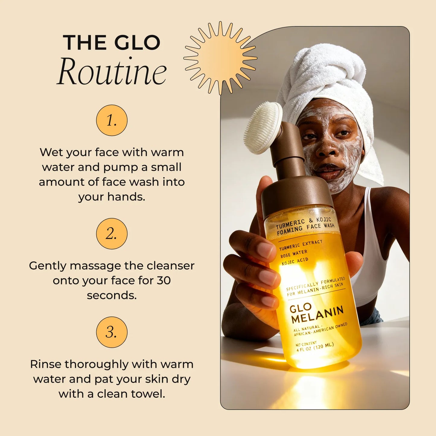 Turmeric and Kojic Foaming Face Wash