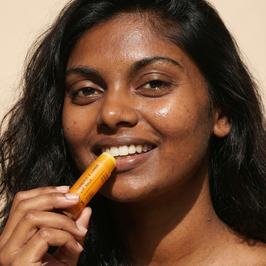 Turmeric and Lemon Lip Balm (for Dark Lips)