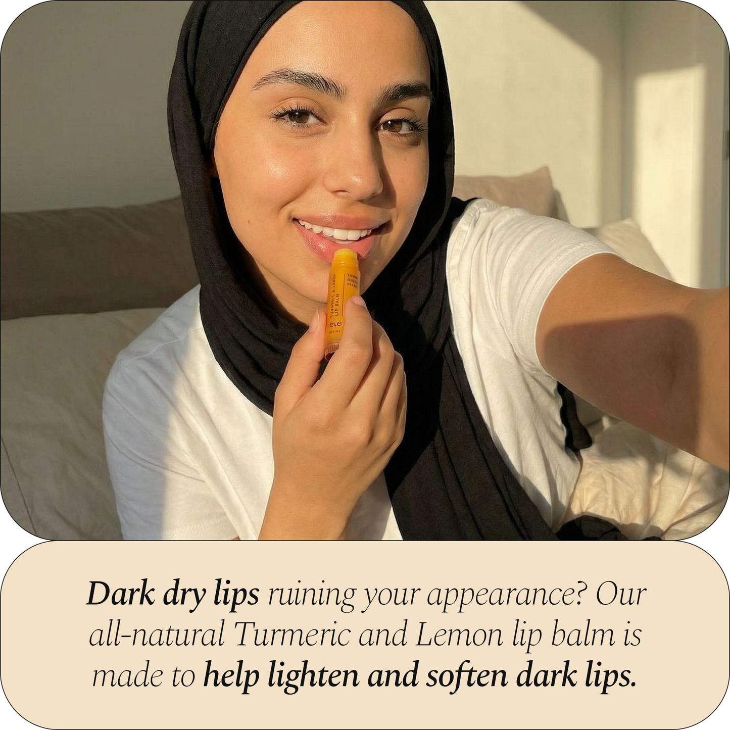 Turmeric and Lemon Lip Balm (for Dark Lips)